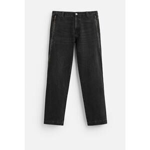 Nwt-Zara - flared zippers jeans -31